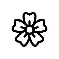 sencillo sakura flor icono. el icono lata ser usado para sitios web, impresión plantillas, presentación plantillas, ilustraciones, etc vector