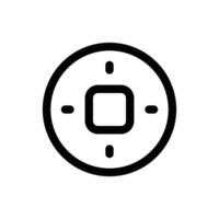 sencillo moneda icono. el icono lata ser usado para sitios web, impresión plantillas, presentación plantillas, ilustraciones, etc vector