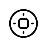 Simple Coin icon. The icon can be used for websites, print templates, presentation templates, illustrations, etc vector