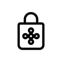 Simple Shopping Bag icon. The icon can be used for websites, print templates, presentation templates, illustrations, etc vector