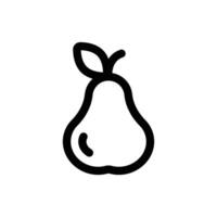 Simple Pear icon. The icon can be used for websites, print templates, presentation templates, illustrations, etc vector