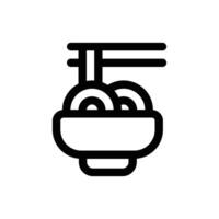 Simple Ramen icon. The icon can be used for websites, print templates, presentation templates, illustrations, etc vector