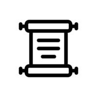 Simple Scroll icon. The icon can be used for websites, print templates, presentation templates, illustrations, etc vector