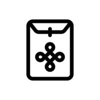 Simple Red Envelope icon. The icon can be used for websites, print templates, presentation templates, illustrations, etc vector