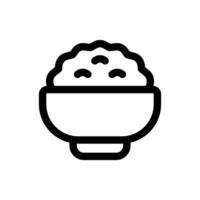 Simple Rice icon. The icon can be used for websites, print templates, presentation templates, illustrations, etc vector