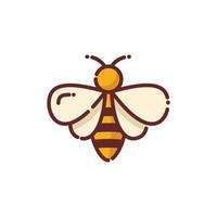 Bee Lineal Icon - Autumn Season Icon Illustration Design vector