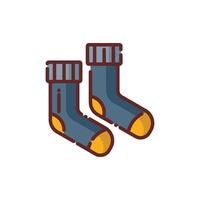 Socks Lineal Icon - Autumn Season Icon Illustration Design vector