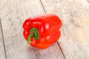 Ripe red Bulgarian bell pepper photo