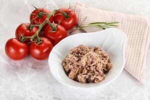 Canned tuna fish for salad photo