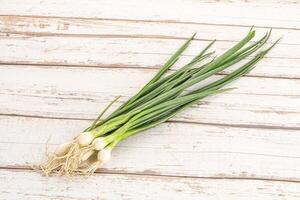 Young aroma fresh green onion photo