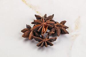 Star anise dry aroma seasoning photo