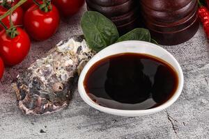 Asian Oyster sauce in the bowl photo