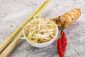 Asian cuisine Mash bean sprout photo