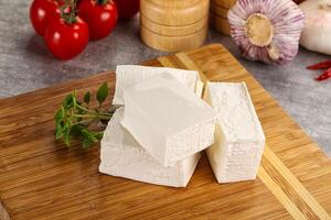 Greek traditional organic feta cheese photo