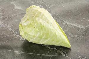 Cone sweetheart ripe green cabbage photo