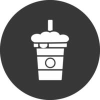 Soda Glyph Inverted Icon vector