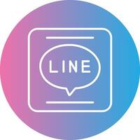 APP Line Gradient Circle Icon vector