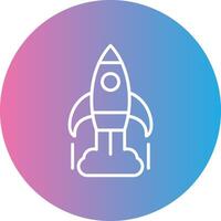 Business Startup Line Gradient Circle Icon vector