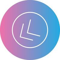 Chevron Line Gradient Circle Icon vector