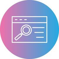 Quality Assurance Line Gradient Circle Icon vector