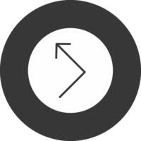 Bounce Glyph Inverted Icon vector