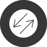 Swap Glyph Inverted Icon vector