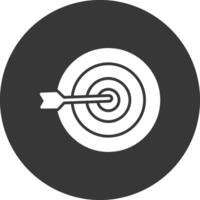 Targeting Glyph Inverted Icon vector