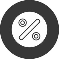 Divide Glyph Inverted Icon vector