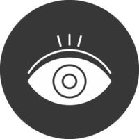 View Glyph Inverted Icon vector