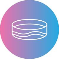 Bracelet Line Gradient Circle Icon vector