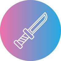 Knief Line Gradient Circle Icon vector