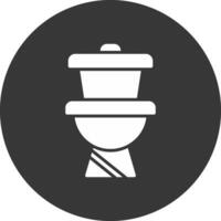 Wc Glyph Inverted Icon vector