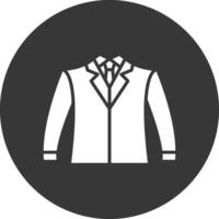 Suit Glyph Inverted Icon vector