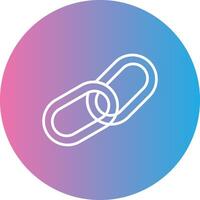 Chain Line Gradient Circle Icon vector