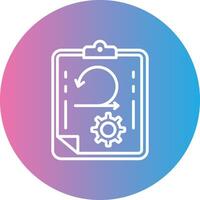 Agile Line Gradient Circle Icon vector