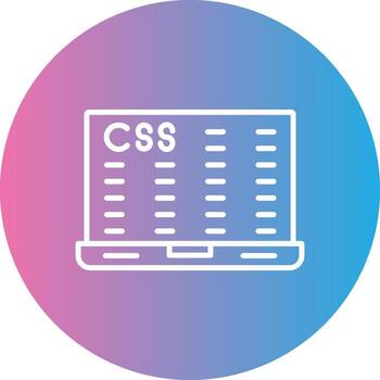 datos cifrado línea degradado circulo icono vector