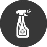 Spray Glyph Inverted Icon vector