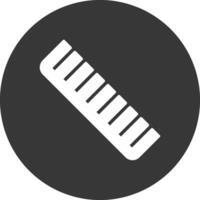 Comb Glyph Inverted Icon vector