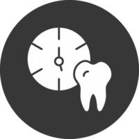 Medical Appointment Glyph Inverted Icon vector