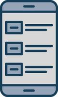 Survey Line Filled Grey Icon vector