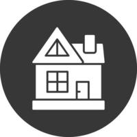 House Glyph Inverted Icon vector