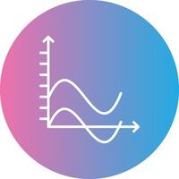 ola gráfico línea degradado circulo icono vector