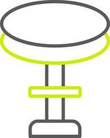 Stool Line Two Color Icon vector