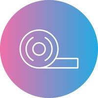 Adhesive Tape Line Gradient Circle Icon vector