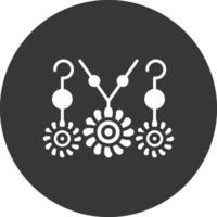 Jewelry Glyph Inverted Icon vector