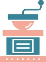 Coffee Grinder Glyph Two Color Icon vector