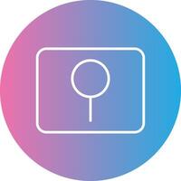 Key Hole Line Gradient Circle Icon vector