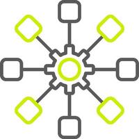 Structure Line Two Color Icon vector