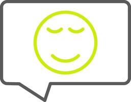 Positive Line Two Color Icon vector