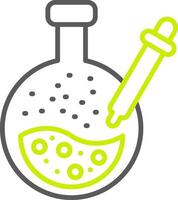 Pipette Line Two Color Icon vector